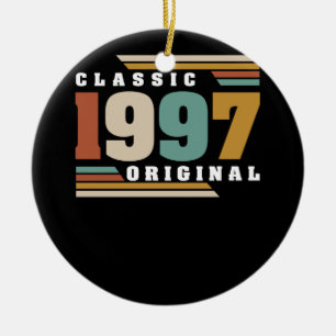 Ornamento De Cerâmica Clássico 1997 25 original Aniversário de 25 anos