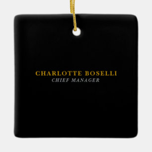 Ornamento De Cerâmica Clássico Minimalista Profissional Cor Dourada Pret