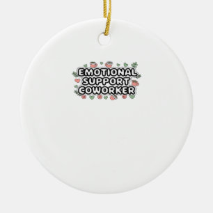 Ornamento De Cerâmica Clássico V2 Clássico de Colaboração de Ajuda Emoci