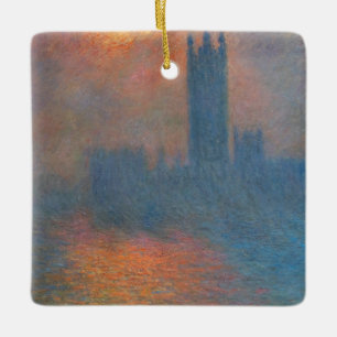 Ornamento De Cerâmica Claude Monet - Casas do Parlamento Londres