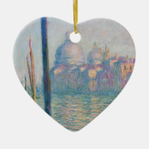 Ornamento De Cerâmica Claude Monet Grande Canal Veneza Itália Viagem