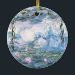 Ornamento De Cerâmica Claude Monet Impressionista Impressionista Impress<br><div class="desc">Impressionista Paisagem Pintura por Claude Monet - Clássicas Masteroides - Série Impressionista de Claude Monet - Pintura Impressionista Claude Monet Impressionista Água Lillies</div>