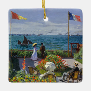 Ornamento De Cerâmica Claude Monet - Jardim em Sainte-Adresse