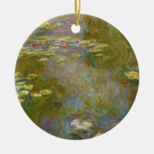 Ornamento De Cerâmica Claude Monet - Lago de Nenúfares 1917