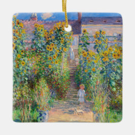 Ornamento De Cerâmica Claude Monet - O Jardim do Artista em Vetheuil