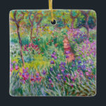 Ornamento De Cerâmica Claude Monet - O Jardim Íris de Giverny<br><div class="desc">Jardim Íris em Giverny / Jardim do Artista em Giverny - Claude Monet,  1899-1900</div>