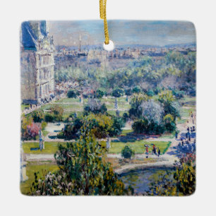 Ornamento De Cerâmica Claude Monet - Os Jardins das Tulherias