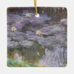 Ornamento De Cerâmica Claude Monet Waterlilies