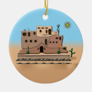 Ornamento De Cerâmica Clay House