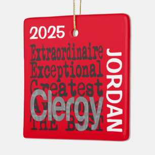 Ornamento De Cerâmica Clergy Extraordinaire CUSTOM