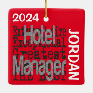 Ornamento De Cerâmica Cliente Extraordinário do Hotel Manager