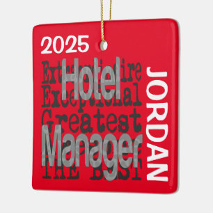 Ornamento De Cerâmica Cliente Extraordinário do Hotel Manager
