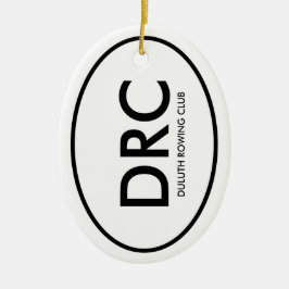 Ornamento De Cerâmica Clube de Remo Personalizado