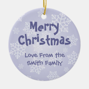 Ornamento De Cerâmica Cobaia do Natal (adicione sua própria mensagem)