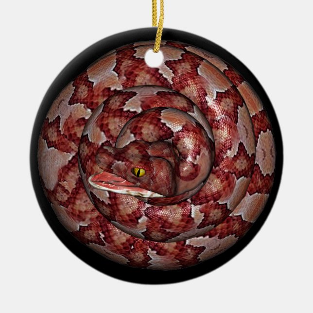 Ornamento De Cerâmica Cobra (Frente)