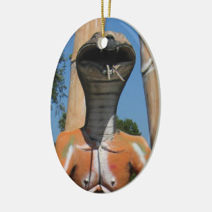 Ornamento De Cerâmica Cobra AKA Cobra Head ... Inferno Budista