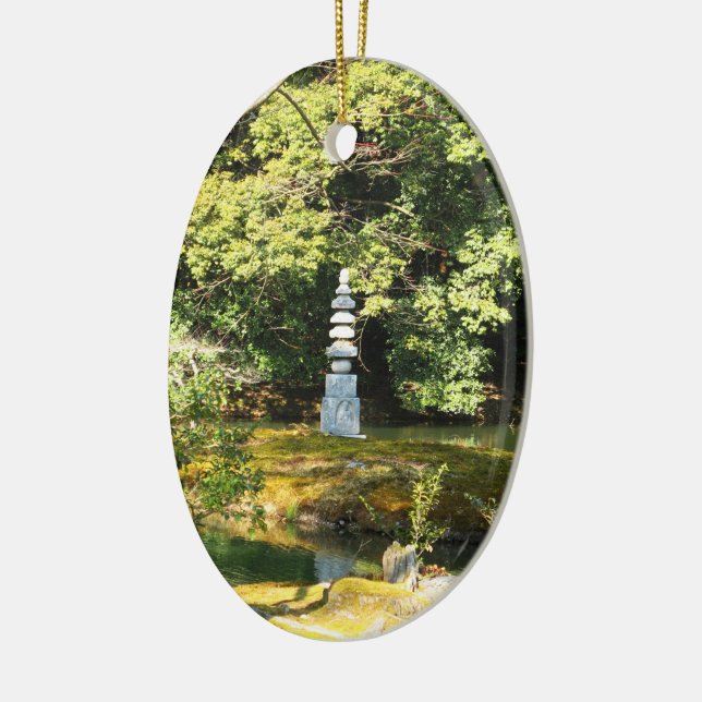 Ornamento De Cerâmica Cobra Branco Pagoda / Hakuja No Tsuka (Esquerda)