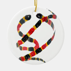 Ornamento De Cerâmica Cobra de animais selvagens