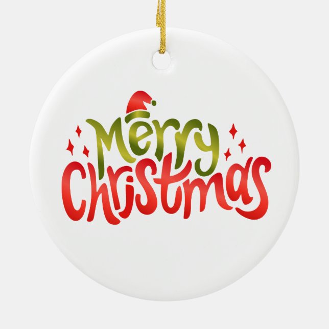 Ornamento De Cerâmica Cobra de Natal (Traseira)