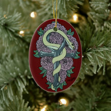 Cobra envolto em uma tatuagem de tornozelo por Kat