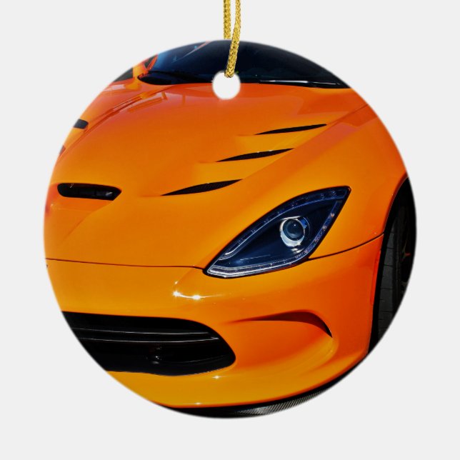 Ornamento De Cerâmica Cobra mordido (Frente)