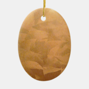Ornamento De Cerâmica Cobre Metálico Mão Escovada