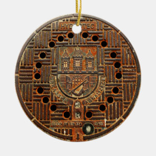 Ornamento De Cerâmica Cobrir de câmara de visita 4 (Praga)