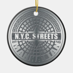 Ornamento De Cerâmica Cobrir Manhattan