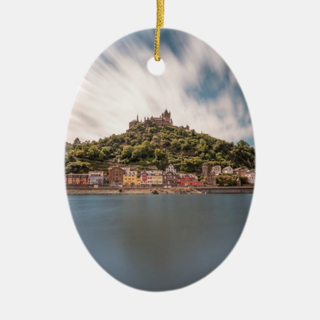 Ornamento De Cerâmica Cochem Alemanha (Frente)