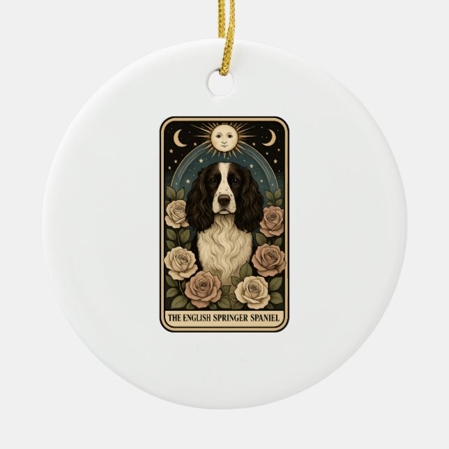 Ornamento De Cerâmica Cocker Spaniel Inglês (Frente)