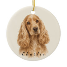 Cocker Spaniel Inglês Personalizado com Nome