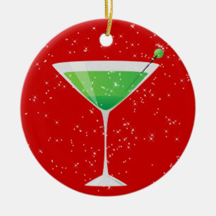 Ornamento De Cerâmica Cocktails Anyone? por SRF