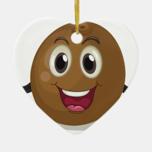 Ornamento De Cerâmica Coco