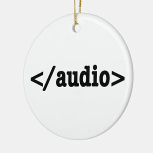 Ornamento De Cerâmica Código HTML5 de Fim de Áudio