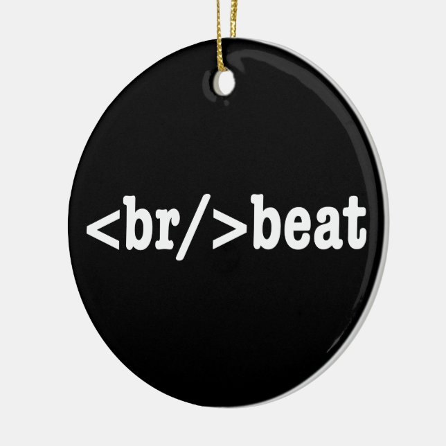 Ornamento De Cerâmica código HTML de quebra (Esquerda)