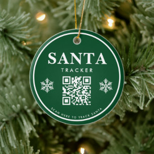 Ornamento De Cerâmica Código QR Papais noeis Controladores Crianças Mode