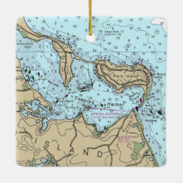 Ornamento De Cerâmica Coecles Harbour Natal Náutico