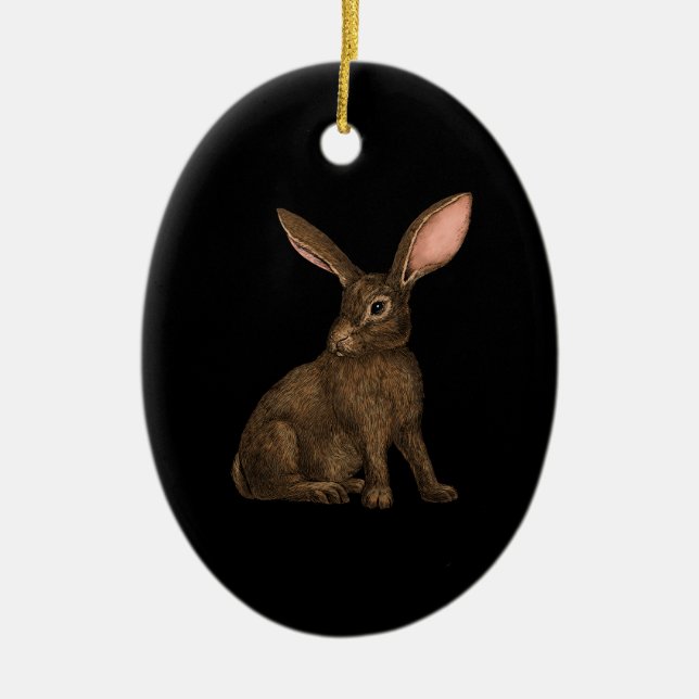 Ornamento De Cerâmica Coelho 4 (Frente)