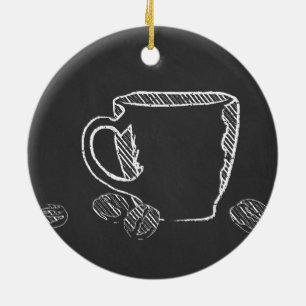 ORNAMENTO DE CERÂMICA COFFEE CHALK