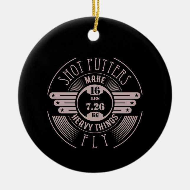 Ornamento De Cerâmica coisas pesadas que mosca 2 (Frente)