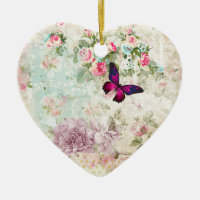 Colagem do Shabby da Borboleta Rosa
