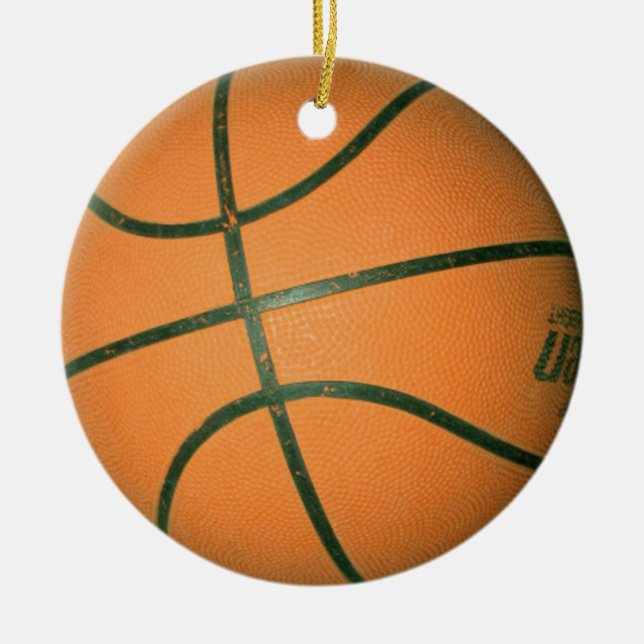 Ornamento De Cerâmica colar do basquetebol (Frente)