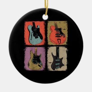Ornamento De Cerâmica Coleção de Guitarra Elétrica Banda Guitarrista Vin