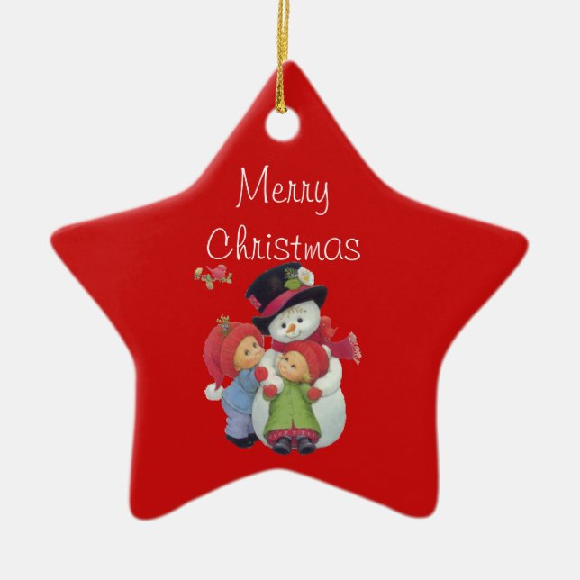 Ornamento De Cerâmica Coleção de Natal Suzanne Elizabeth - (Frente)