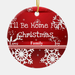 Ornamento De Cerâmica Coleção de Natal Suzanne Elizabeth Feriado