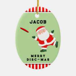 Ornamento De Cerâmica colecionável de frisbee personalizado