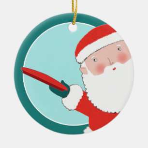 Ornamento De Cerâmica colecionável de golfe de disco personalizado