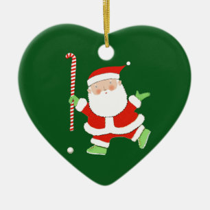 Ornamento De Cerâmica Colecionável de Natal de Hóquei em Campo
