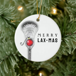 Ornamento De Cerâmica Colecionável de Natal de Lacrosse