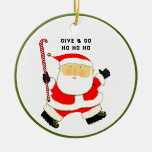 Ornamento De Cerâmica Coletivo de Natal de Hóquei em Campo